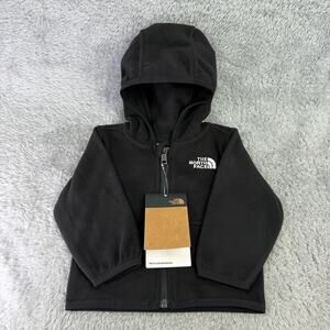 The North Face Infant Size 3-6 Months Black Glacier Full Zip Hoodie NWT Jacket